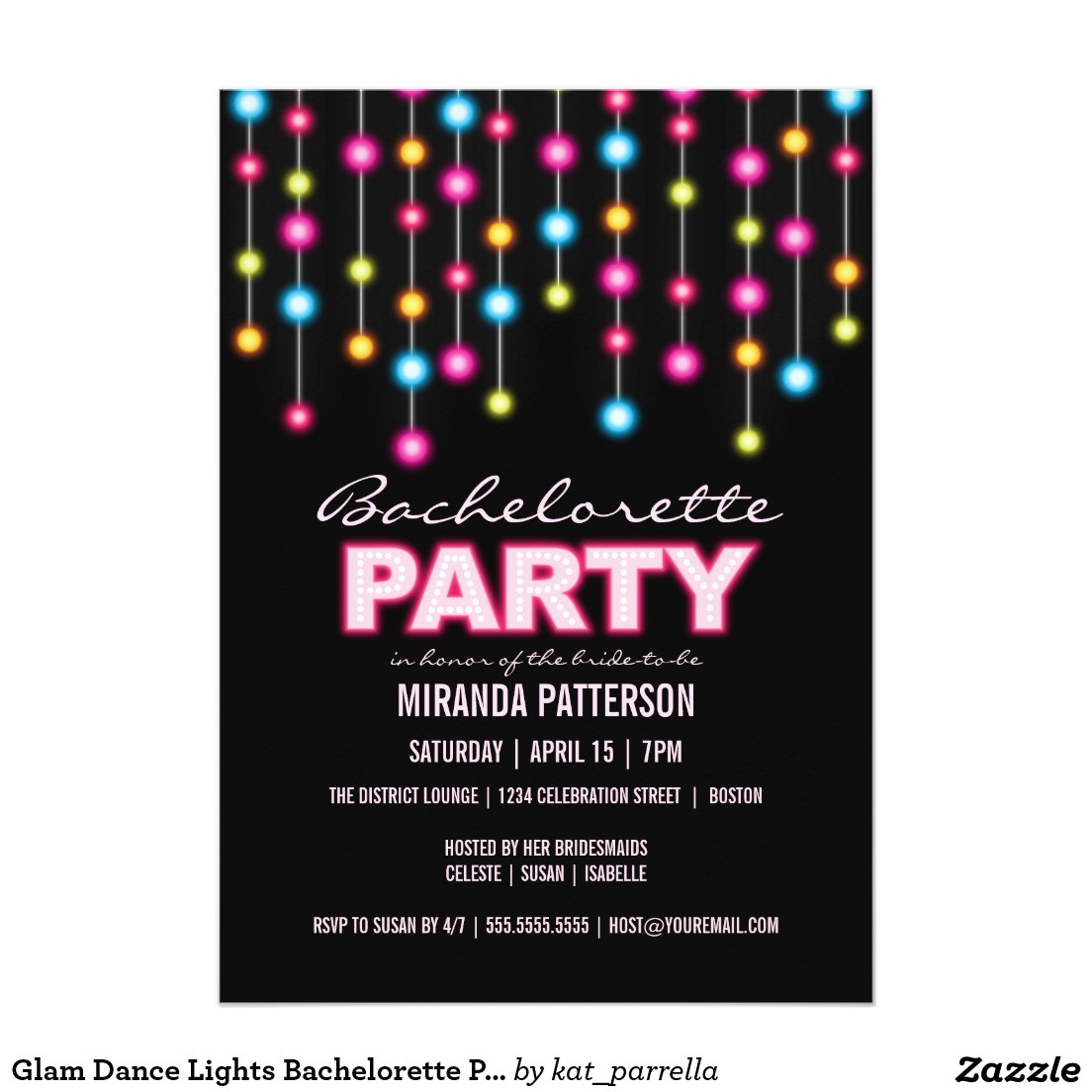 dance party invitation template