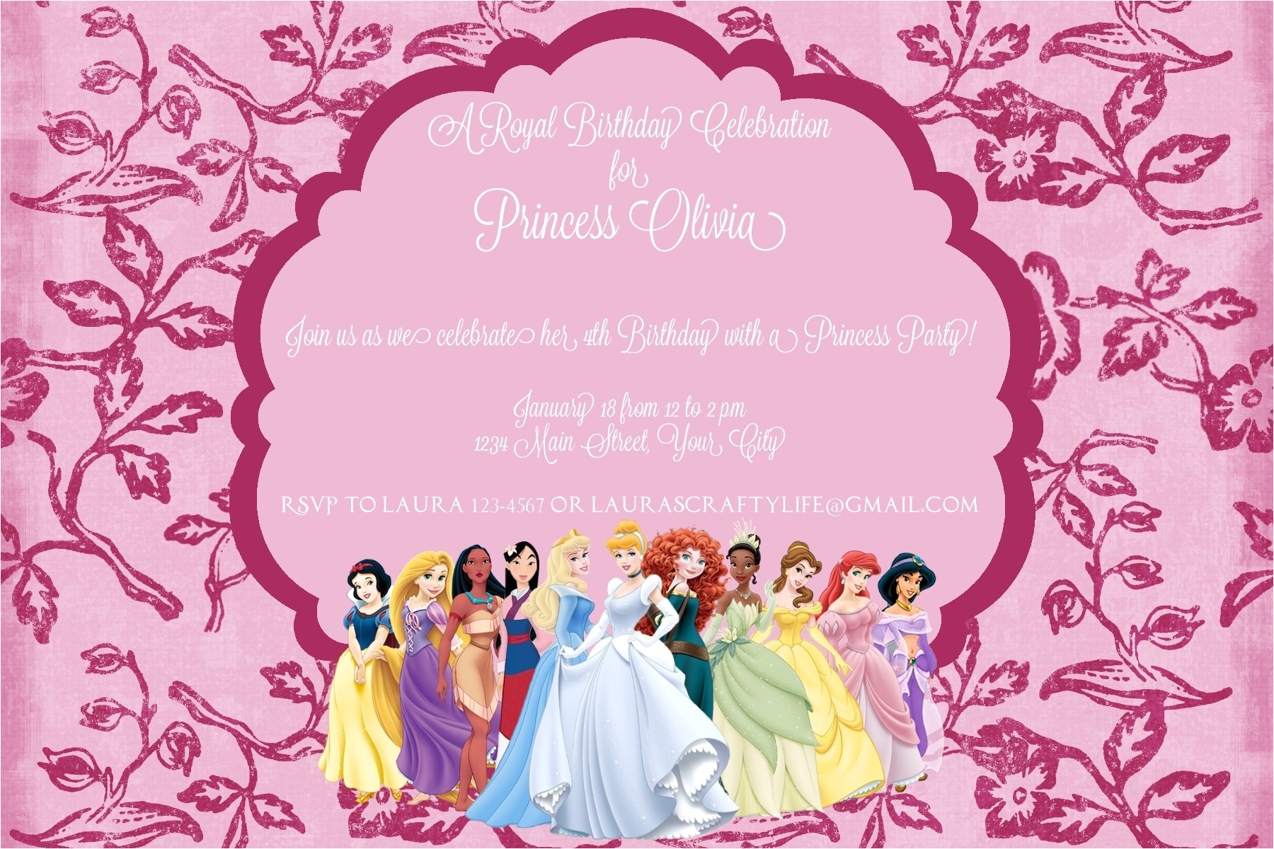 disney party invitations template