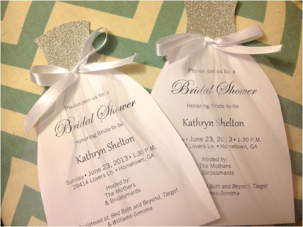 how to diy bridal shower invitations