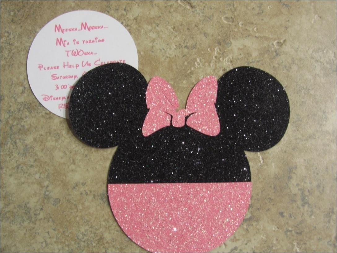 homemade minnie mouse invitations template