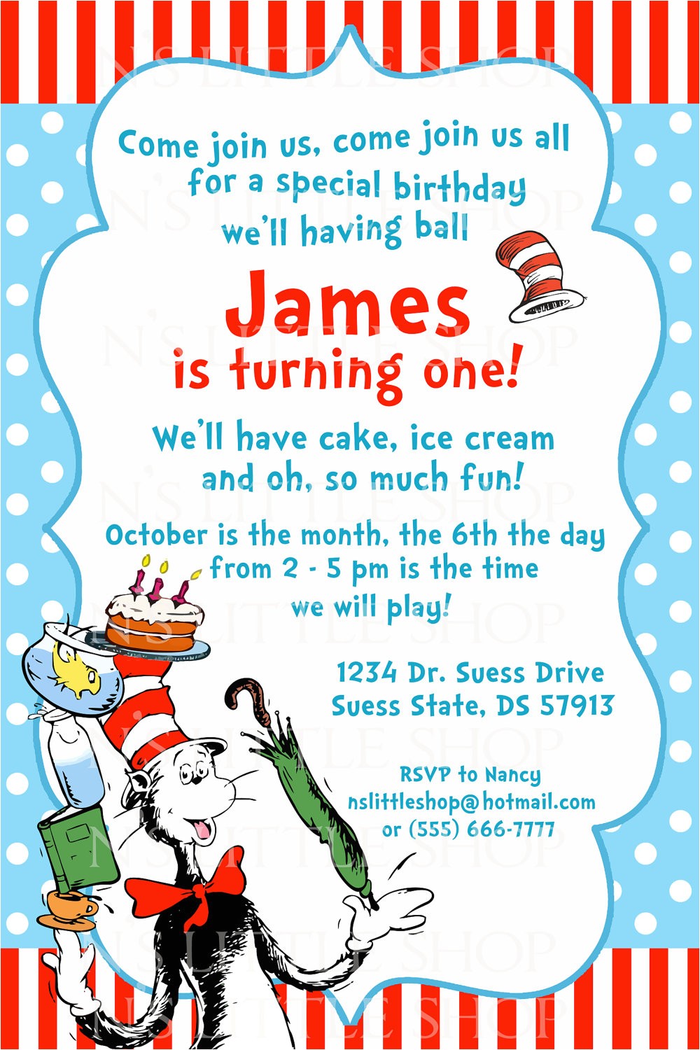 top 12 dr seuss birthday party invitations