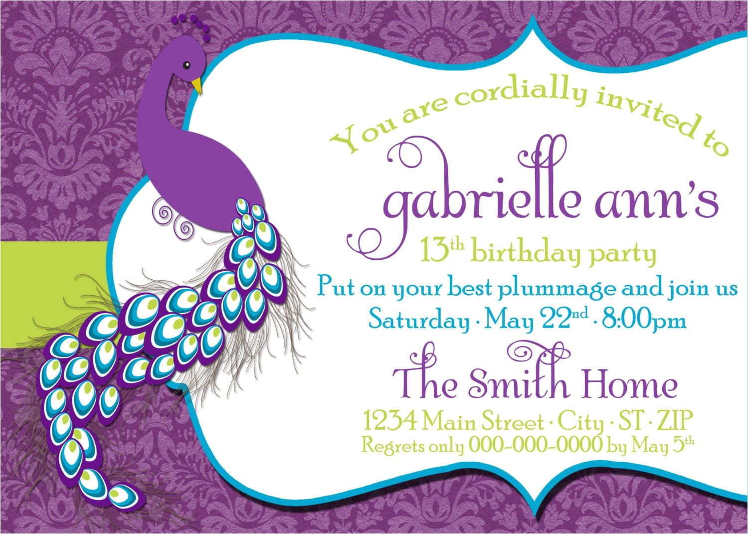 tween birthday party invitations