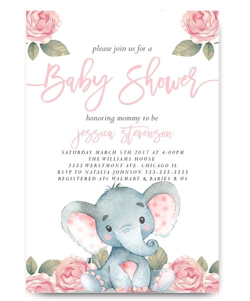 elephant baby showers