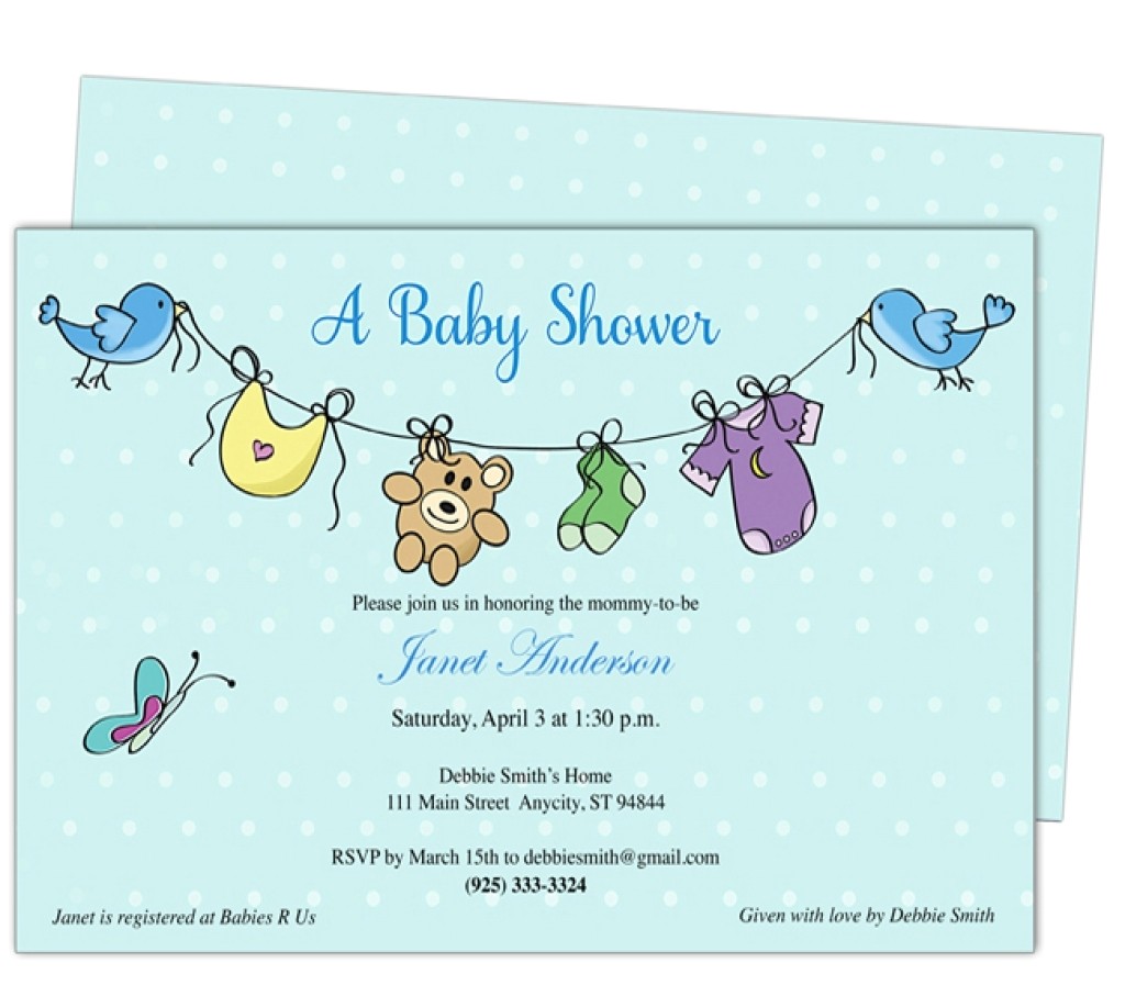 baby shower email invitations