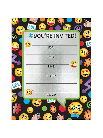 emoji invitation template