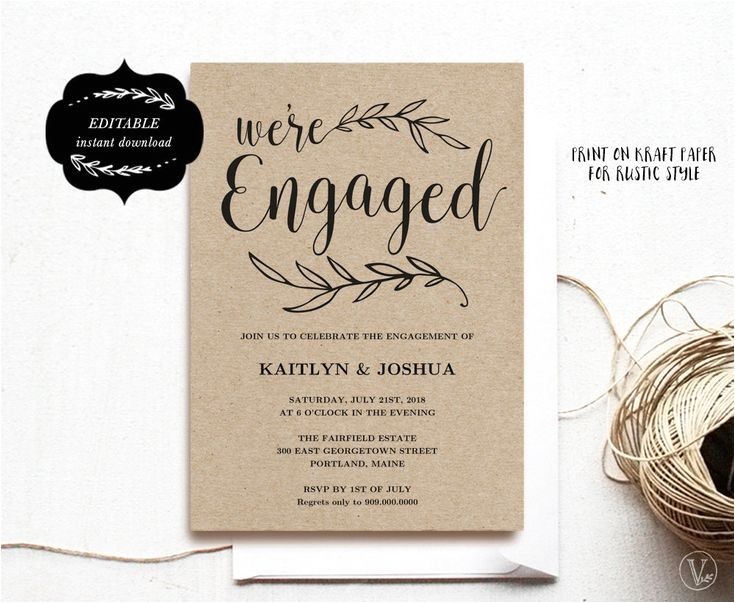 engagement invitation template
