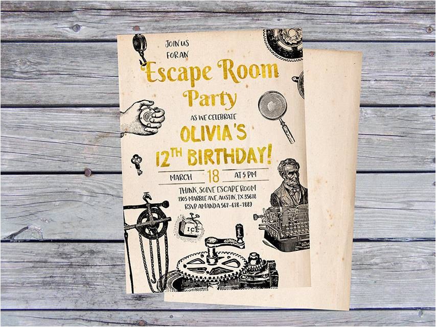 throw an exciting escape room party