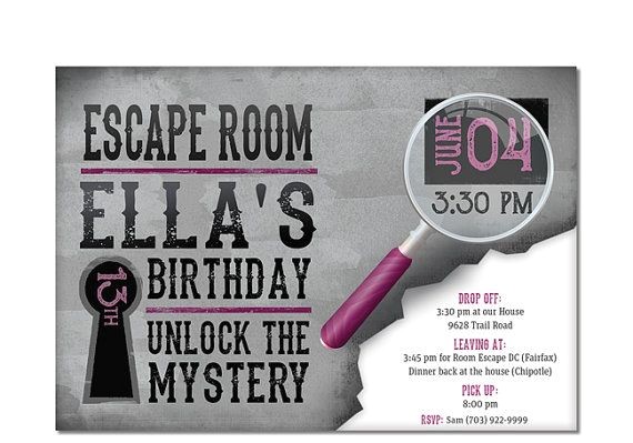 escape room party