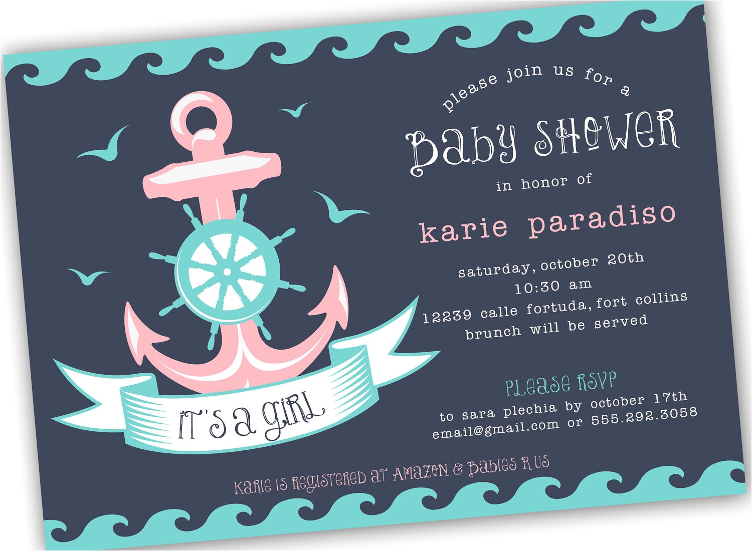 nautical baby shower invitations etsy