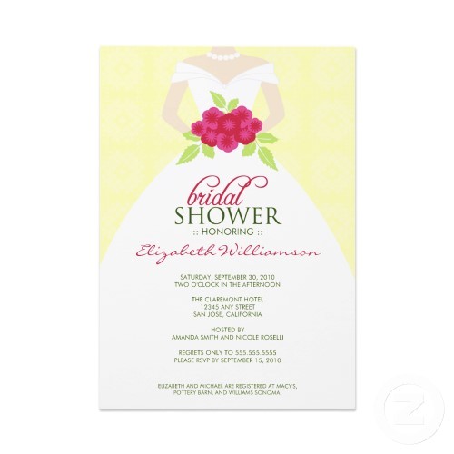 sample bridal shower invitations wording