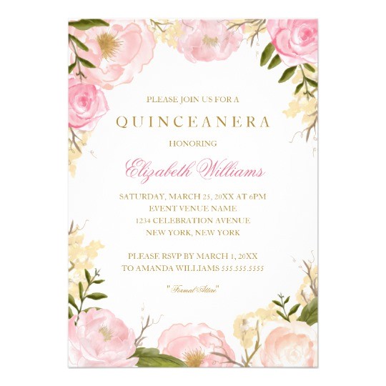 invitation quinceanera