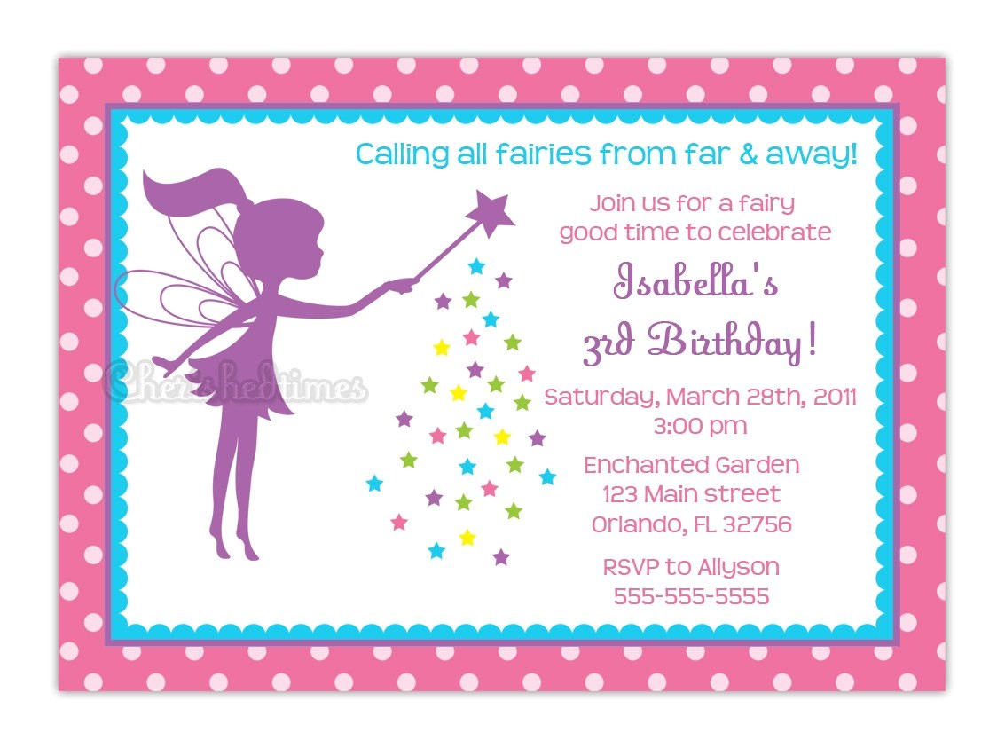 little fairy silhouette birthday party