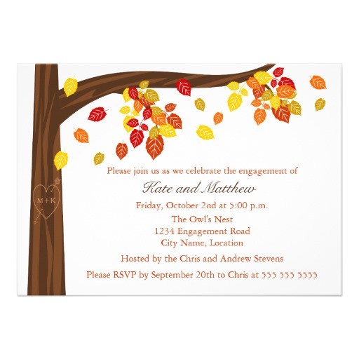 fall party invitations