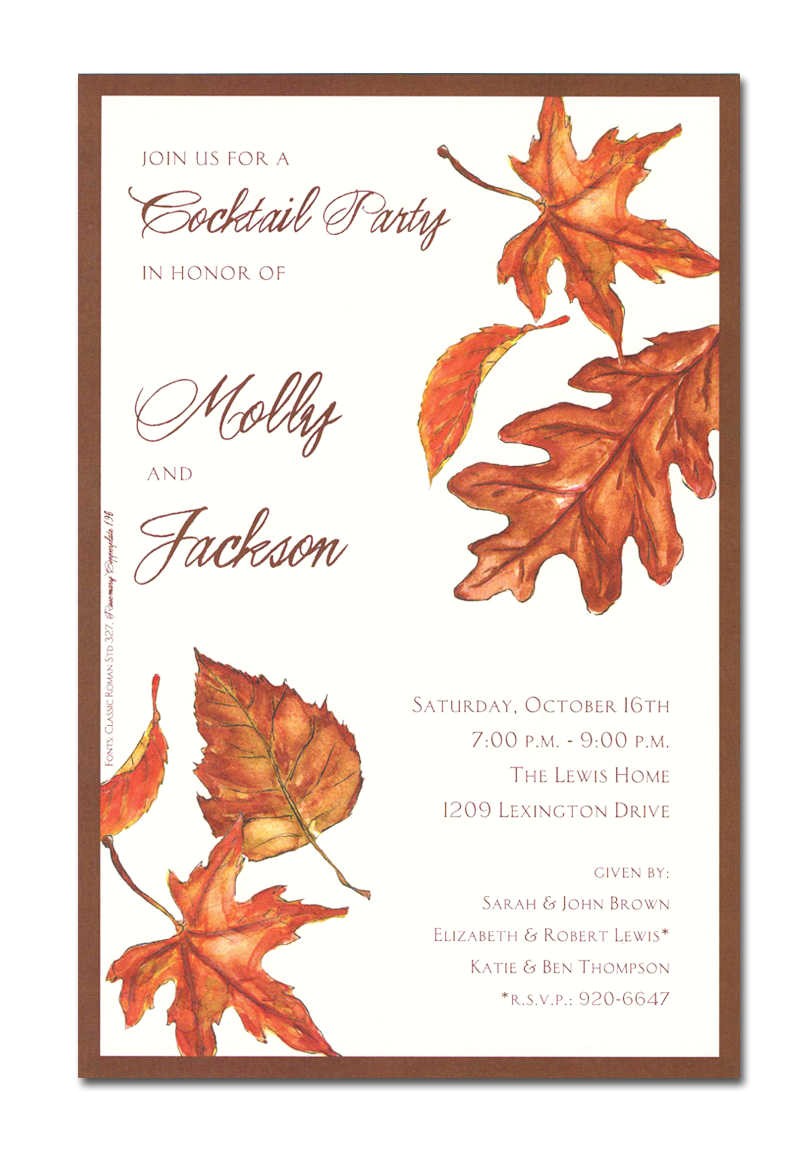 fall invitations
