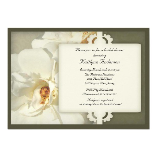 free elegant bridal shower invitations