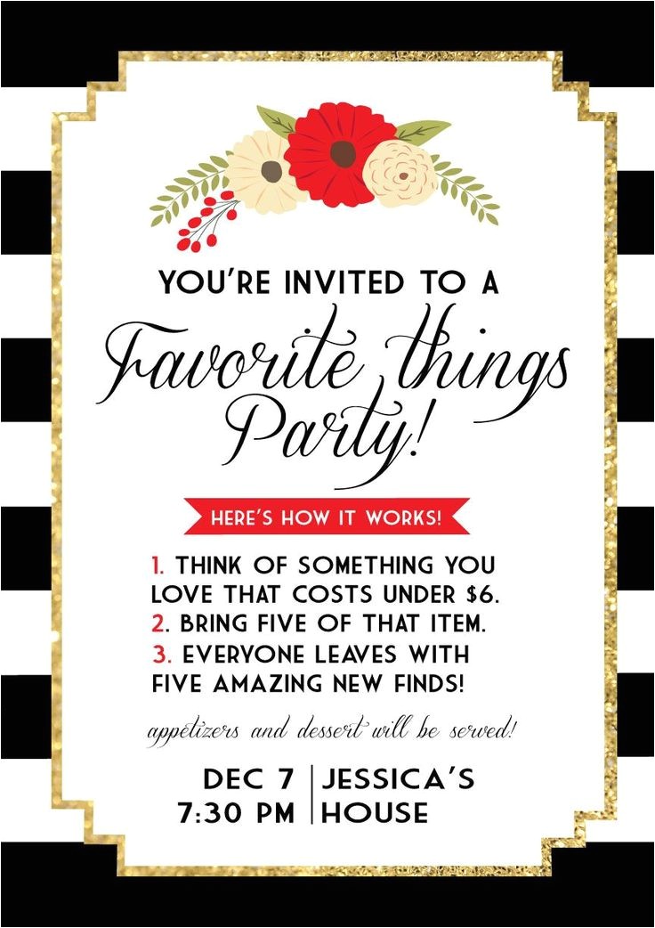 favorite things party