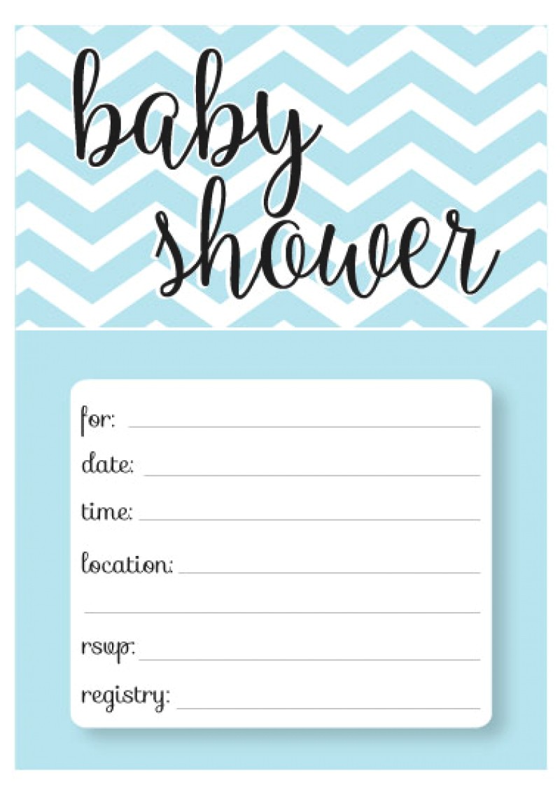 fill in baby shower invitations