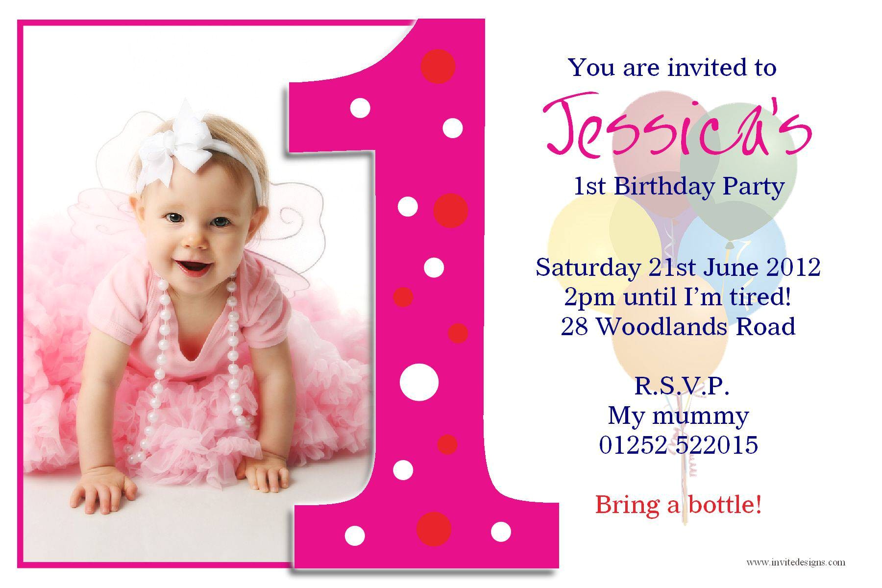 first birthday and christening invitation wording