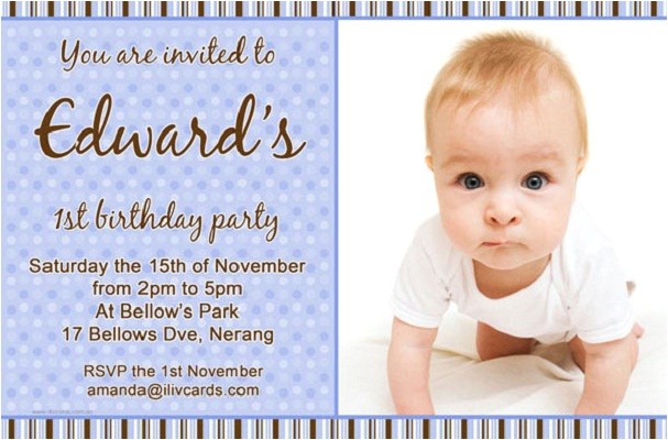 1st birthday invitation wording ideas