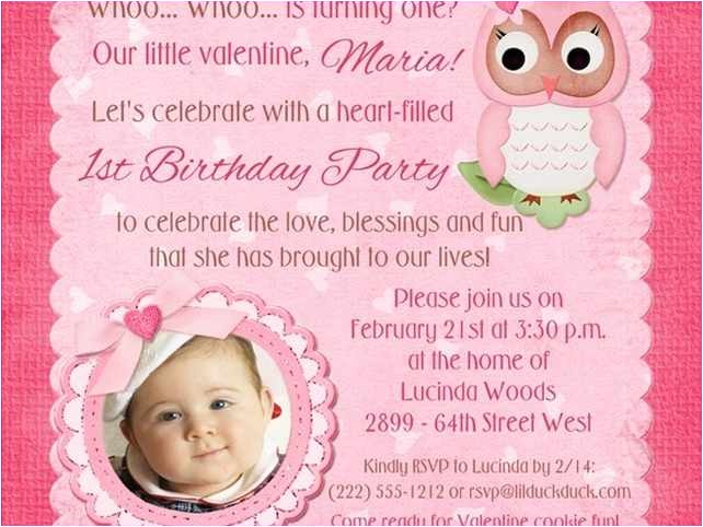 1st birthday invitation wording owl theme