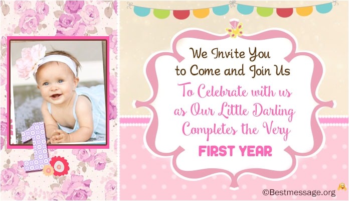 unique cute 1st birthday invitation wording ideas