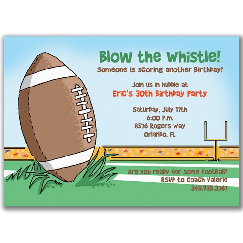 Football Party Invitation Wording Football Birthday Quotes Quotesgram