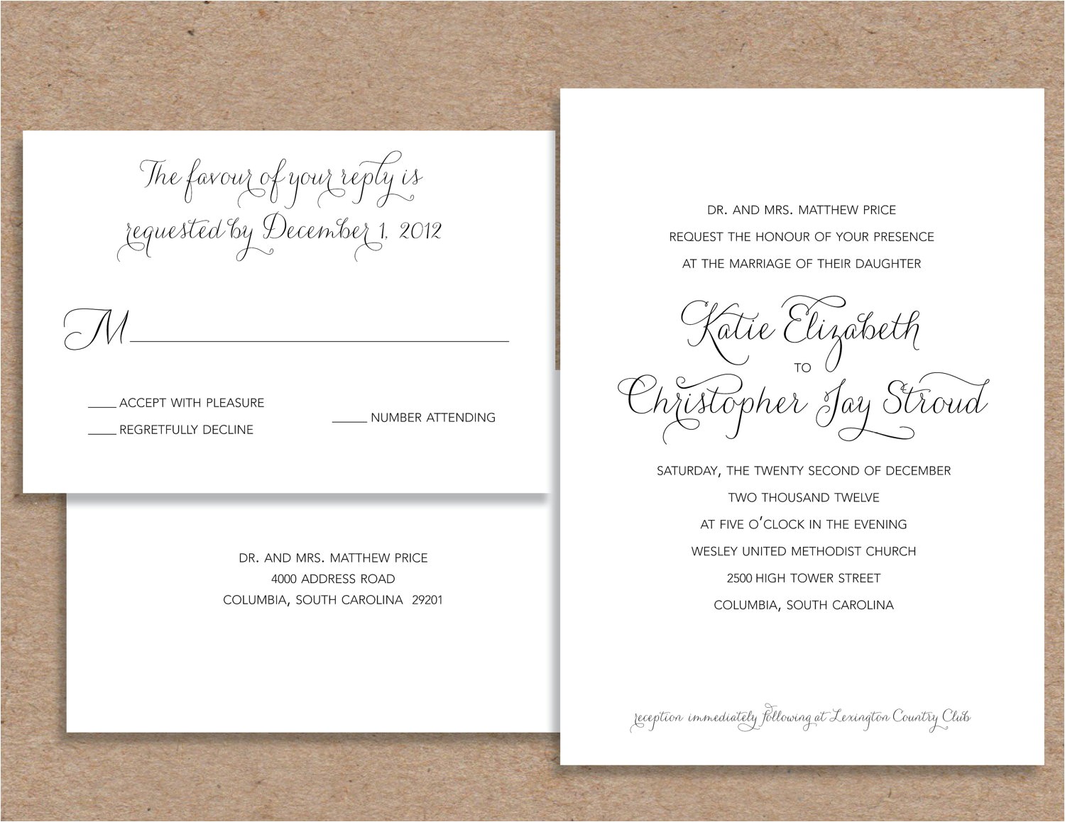formal wedding invitation wording