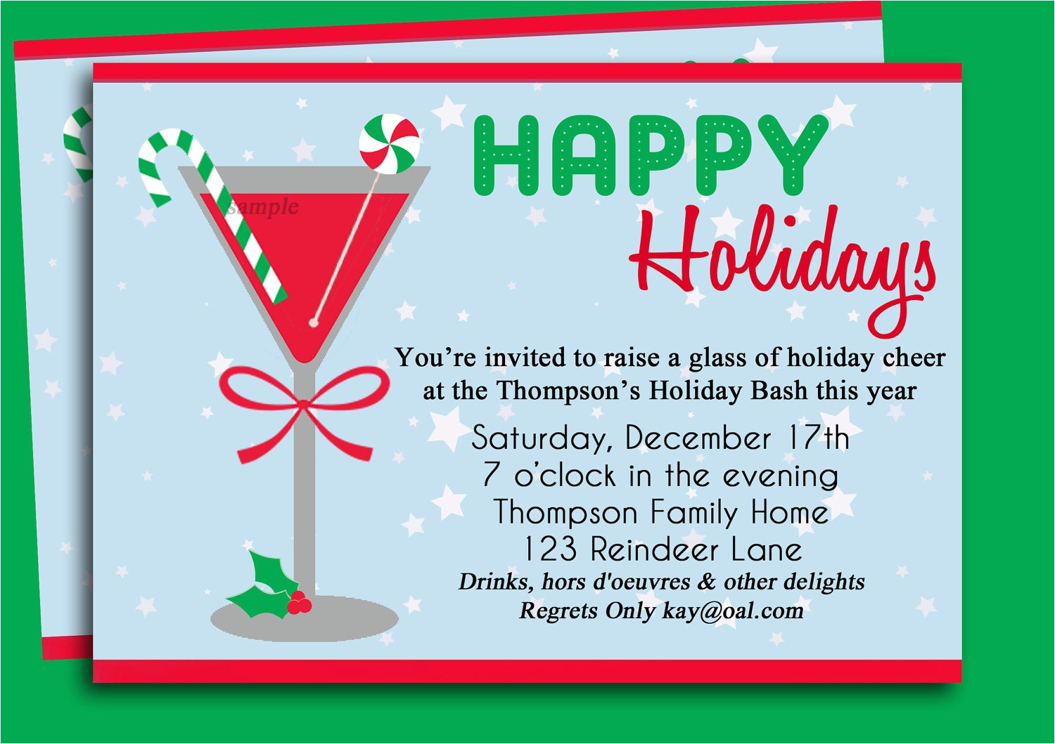 christmas party invitation ideas template