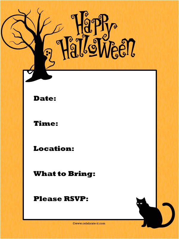 halloween party invitation ideas