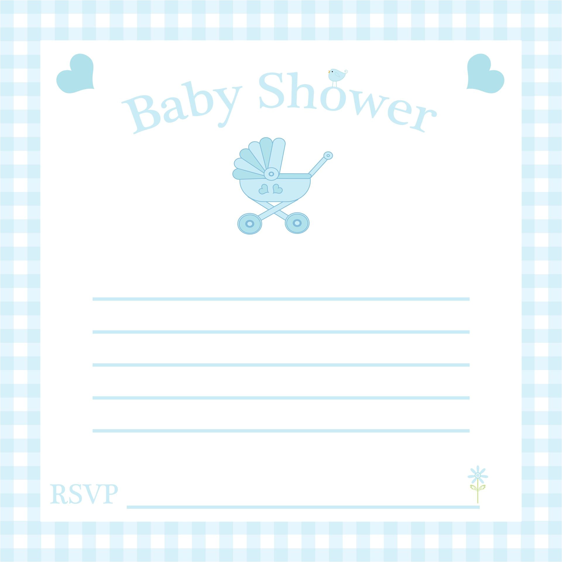 free baby invitation template