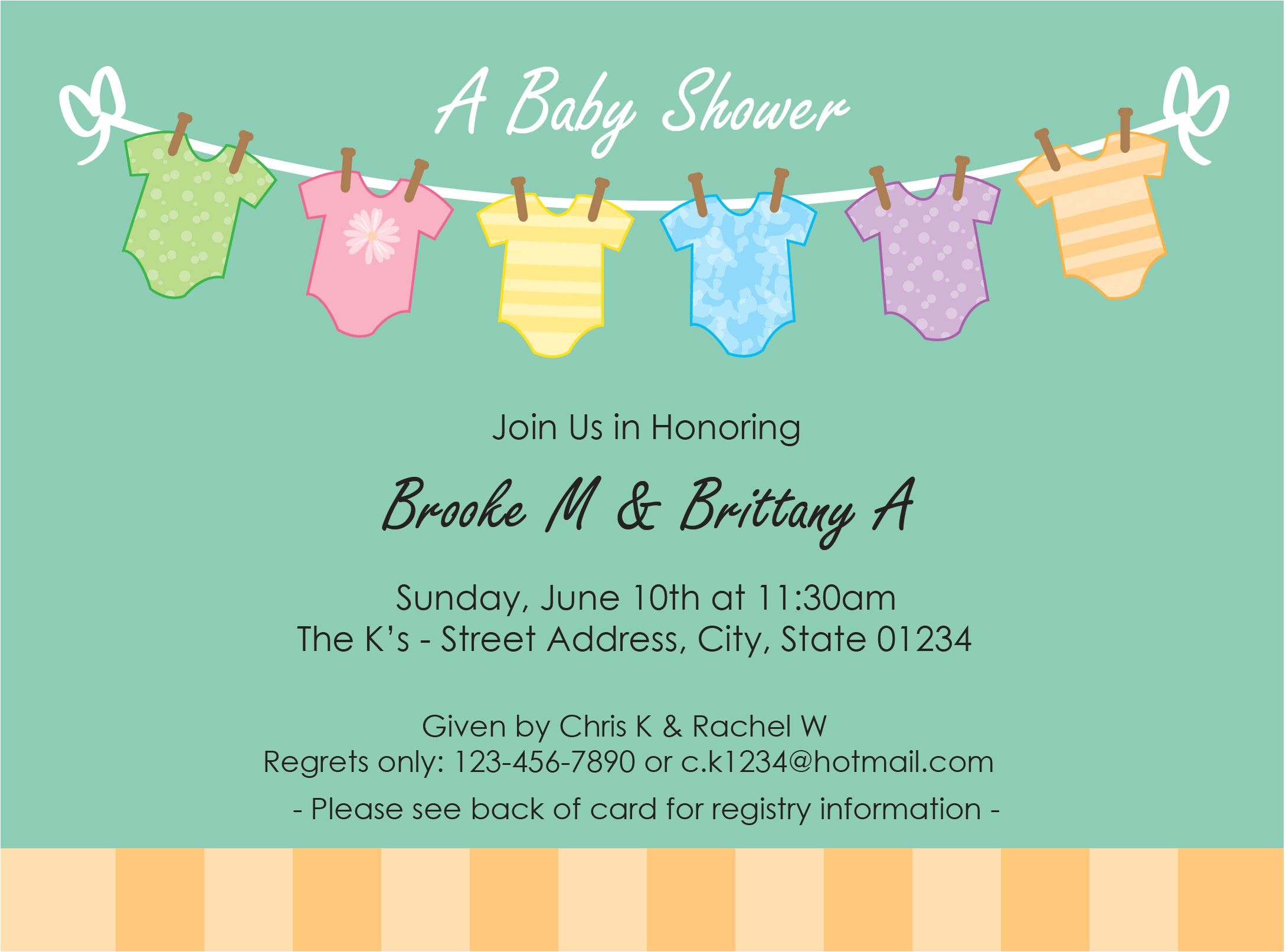 baby shower invitation templates free