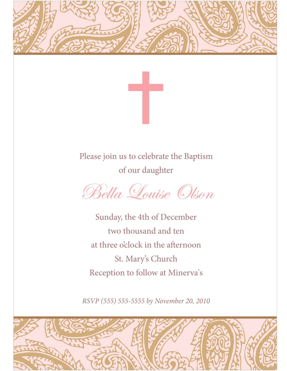 baby baptism invitations diy invite