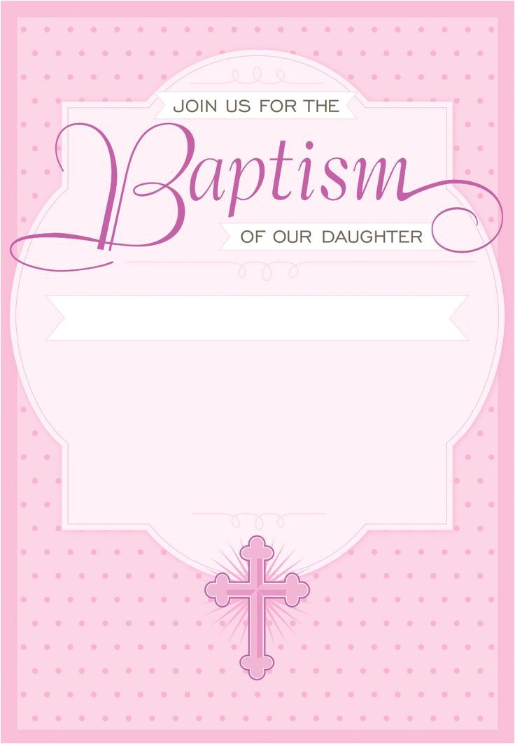 baptism invitation template for baby girl free 2