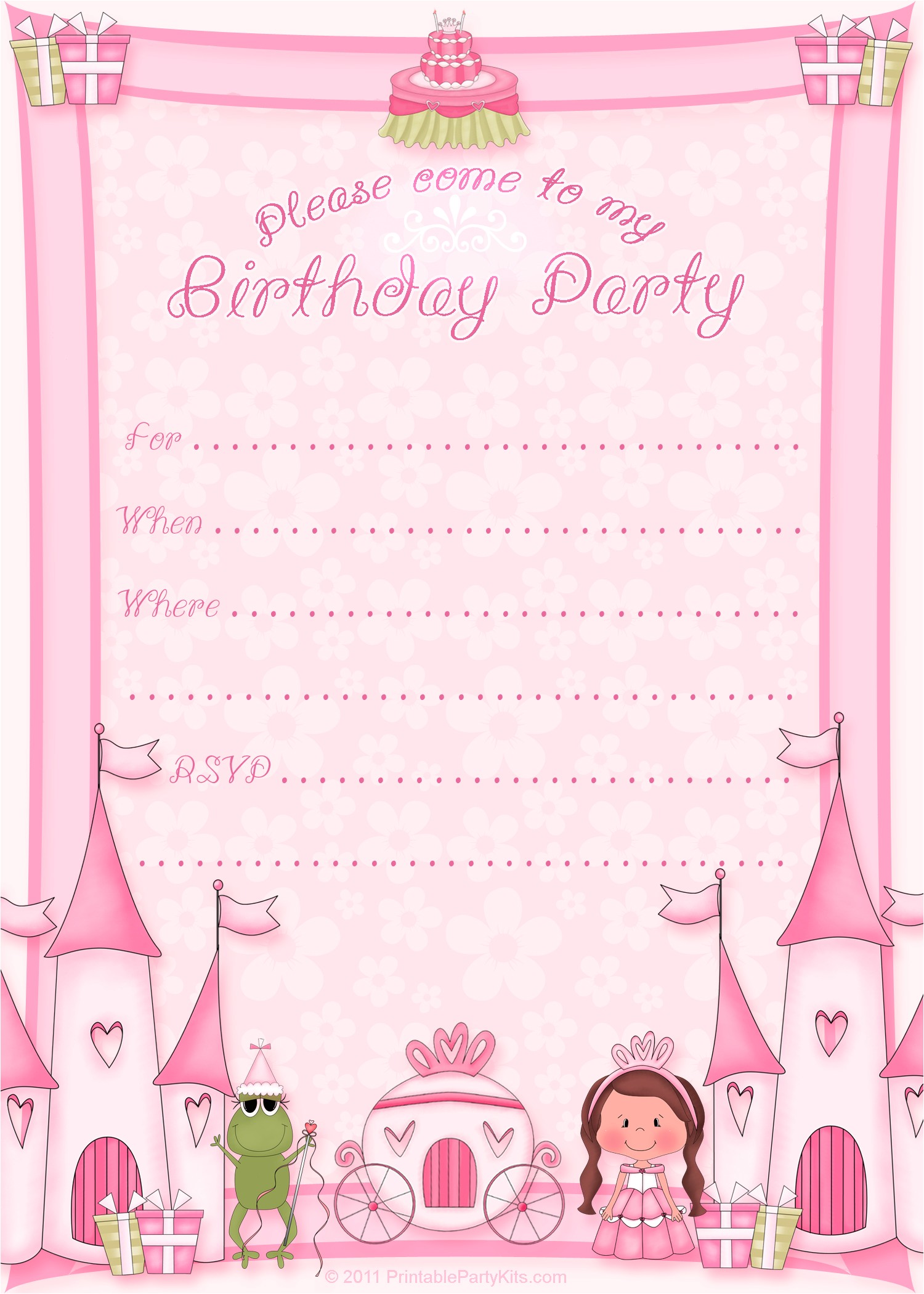 free birthday invitation templates