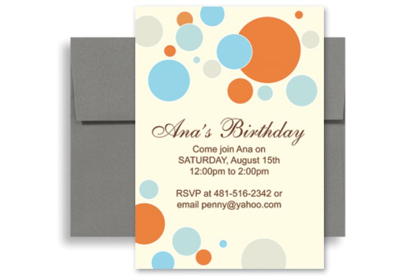 birthday invitation template word free