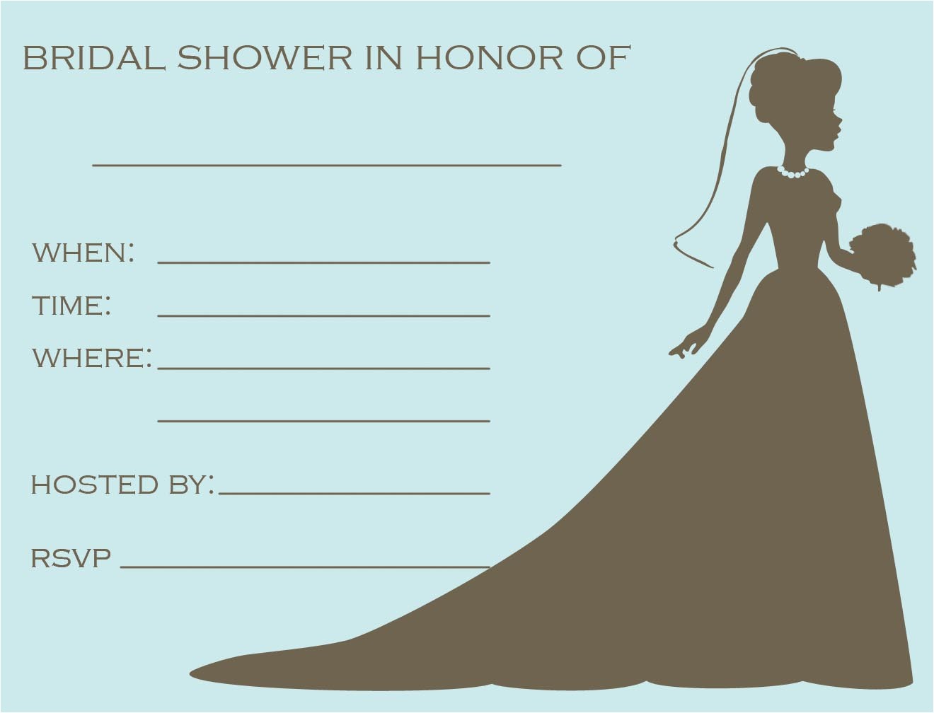 free bridal shower flyer templates