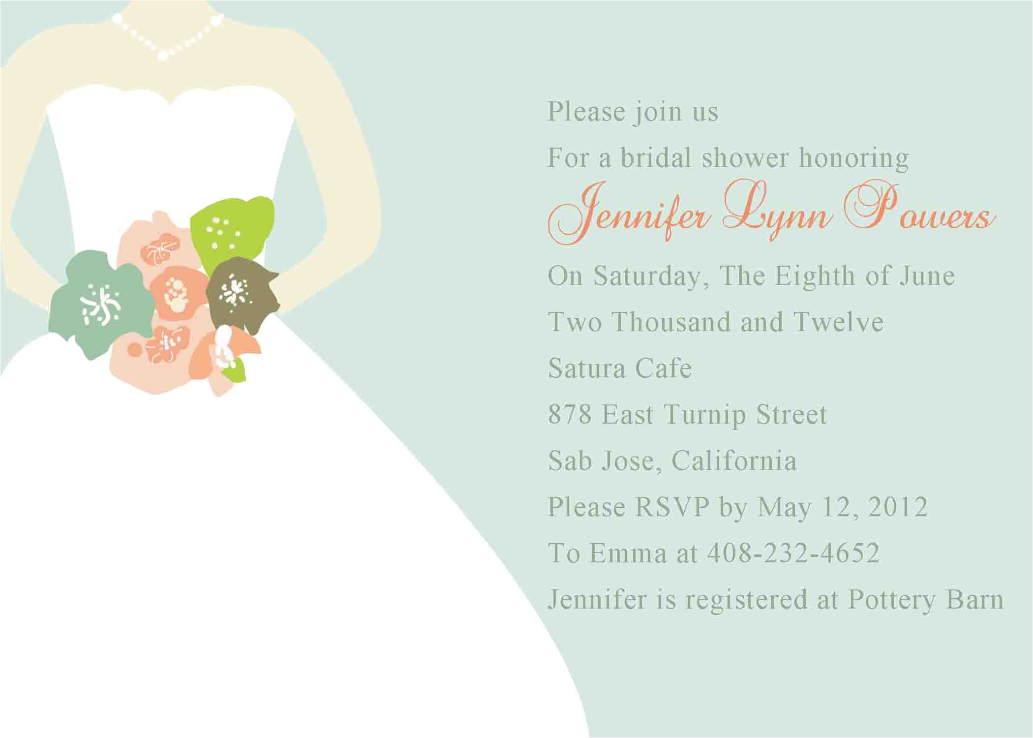 bridal brunch shower invitations