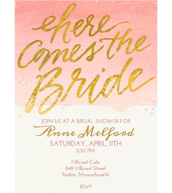 free bridal shower invitation templates for word