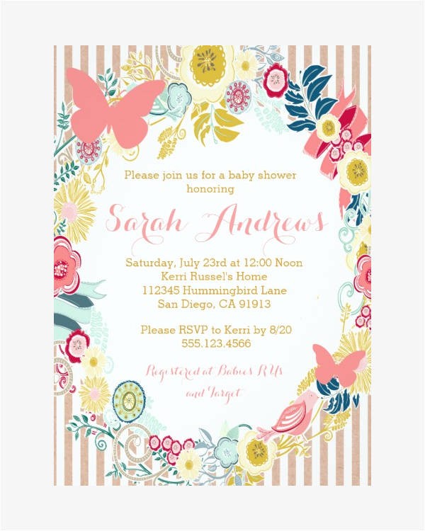 butterfly invitation templates