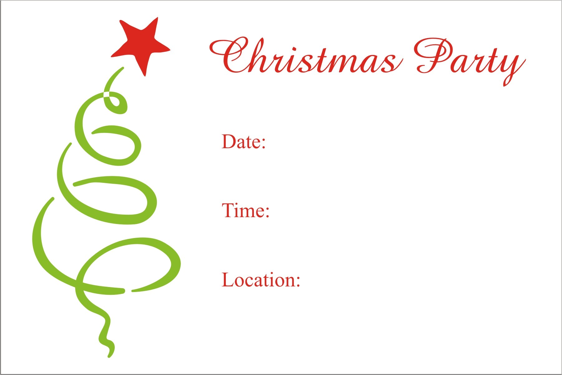 free printable christmas party invitations templates