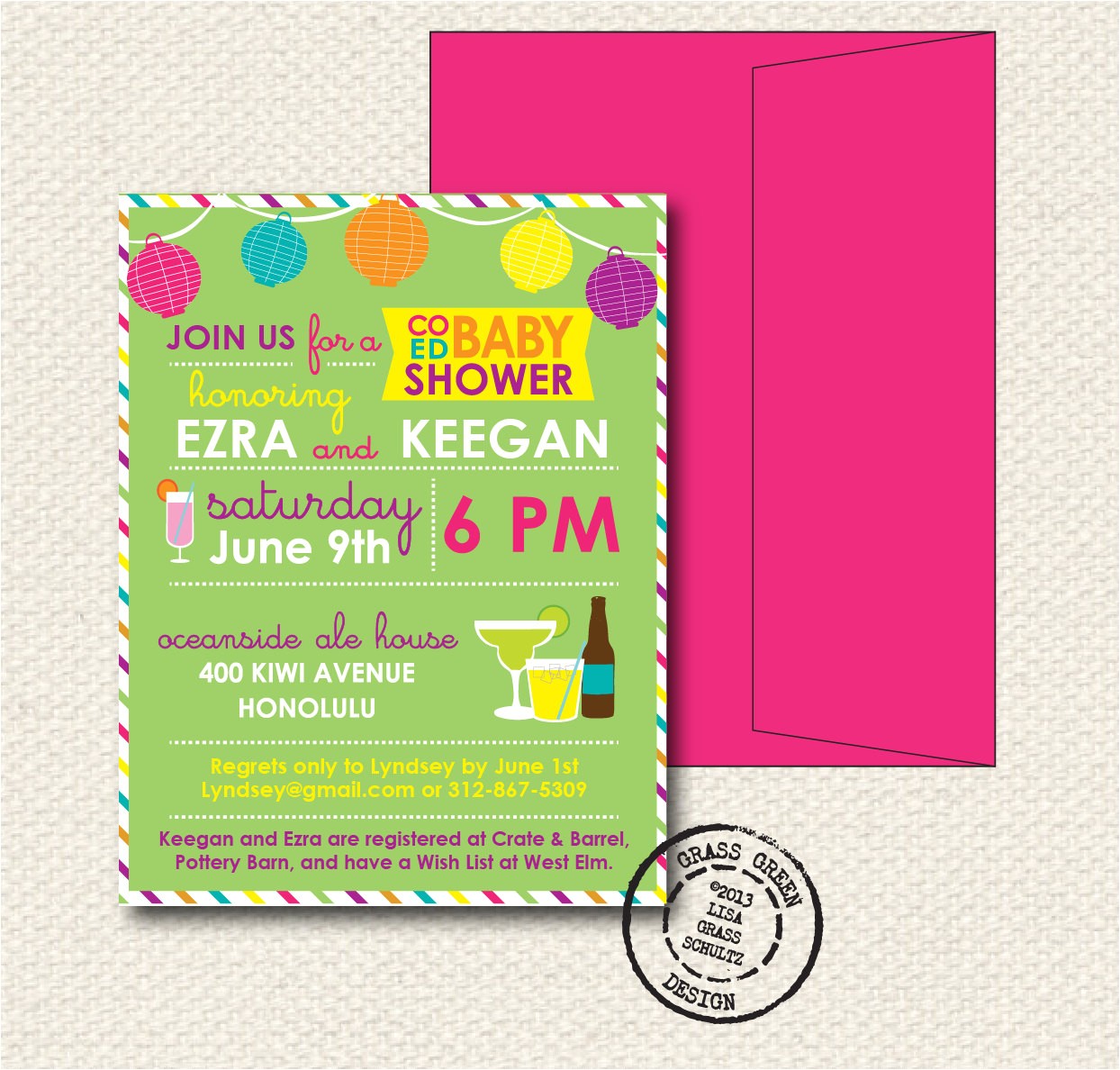 coed baby shower invitation 15 custom