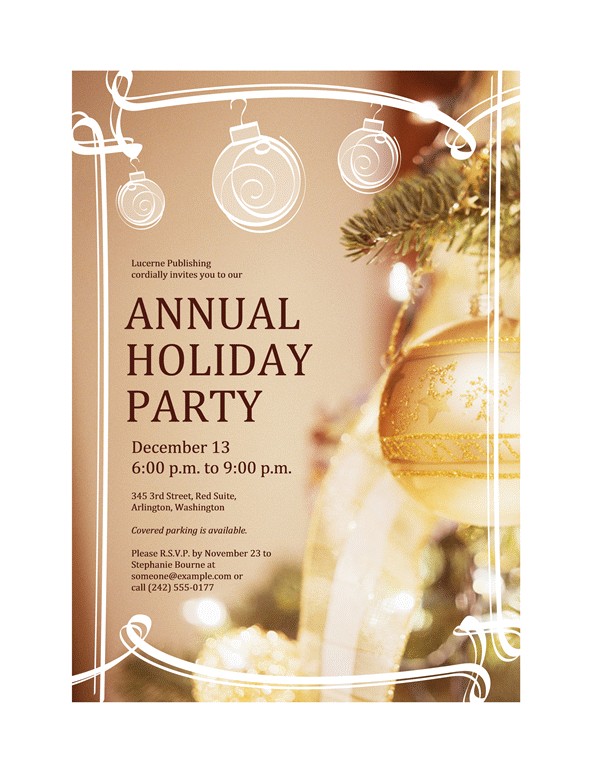holiday party invitation for business event 52