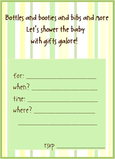 electronic baby shower invitations templates