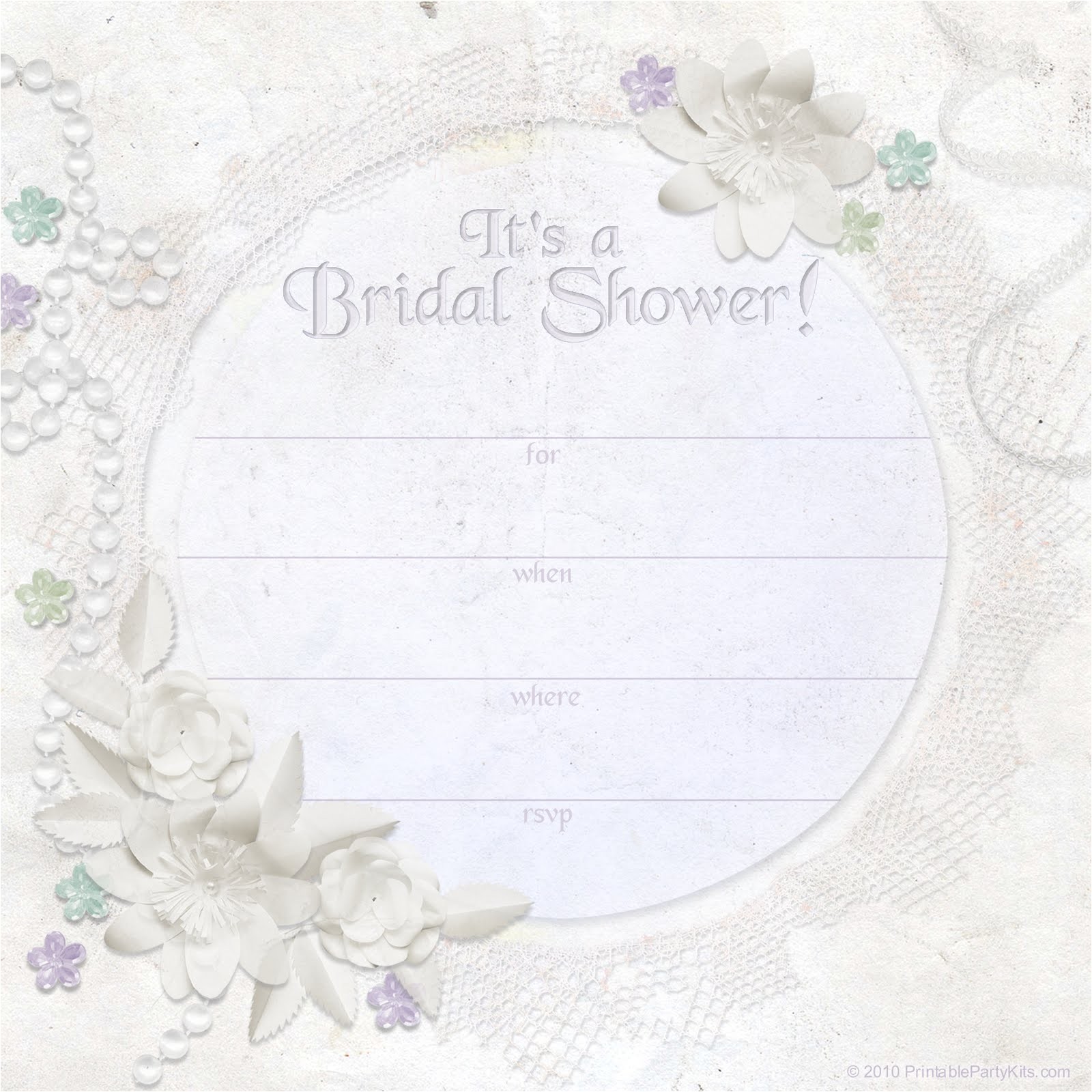 free bridal shower invitation templates