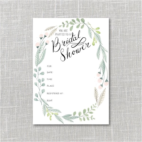 bridal shower invitation printable instant download pdf