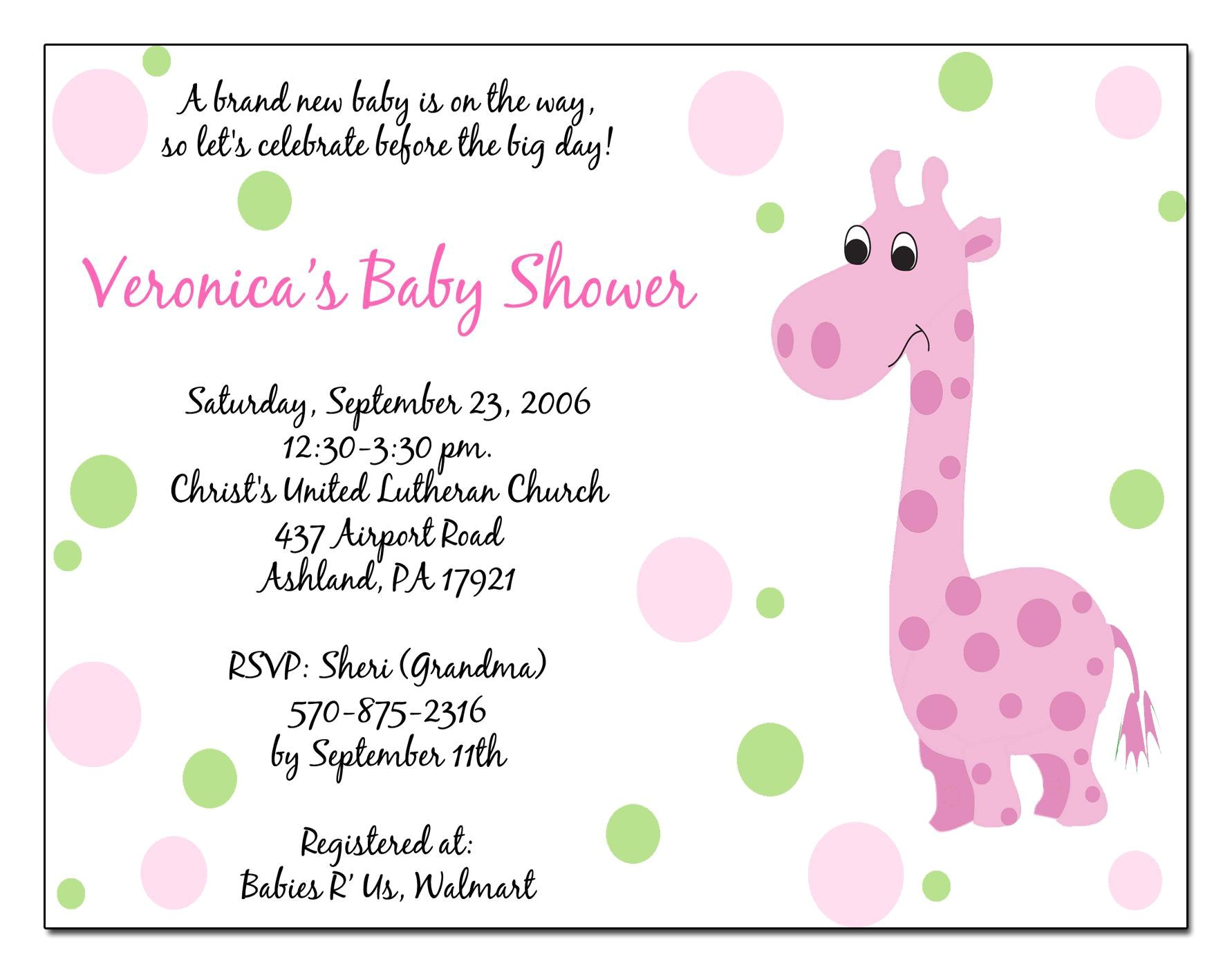 baby shower invitations templates
