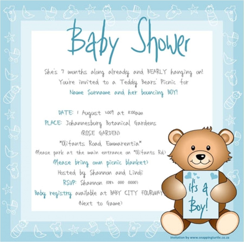email baby shower invitations template