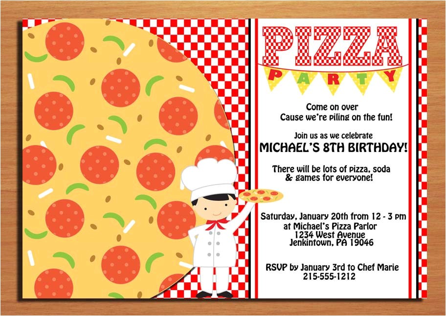 free printable pizza party invitation template
