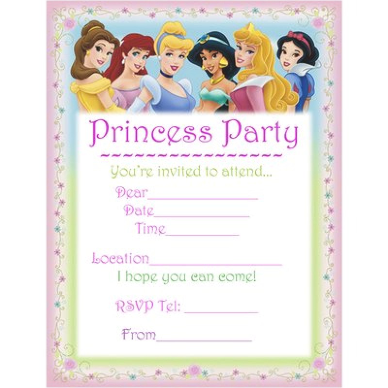 free printable disney party invitation