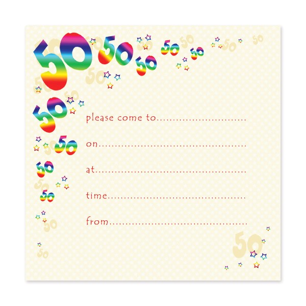 blank 50th birthday party invitations templates